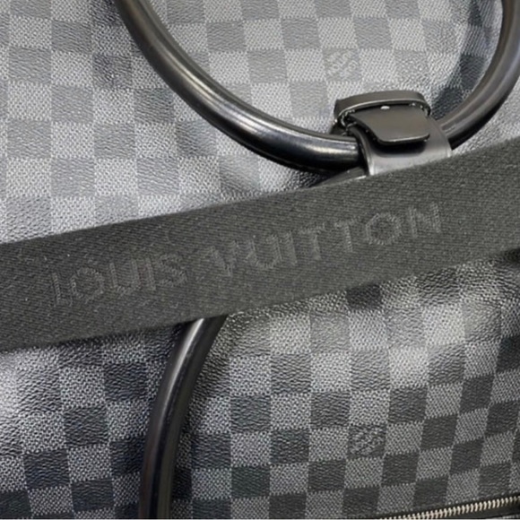 Louis Vuitton Damier Graphite Roadster 50 Canvas & Leather Duffle - Picture 4 of 4